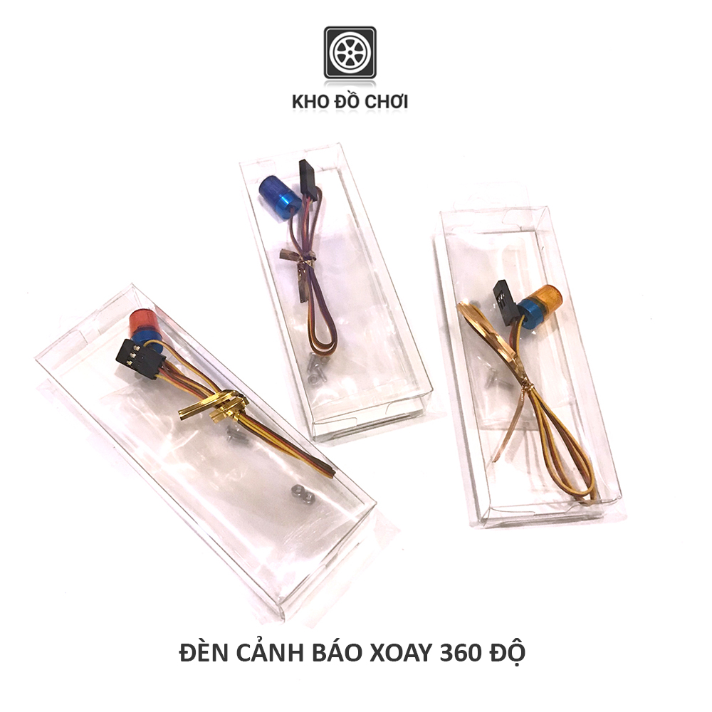 Đèn cảnh báo xoay 360 độ gắn nóc các loại xe RC tỉ lệ 1:10 | 1:8