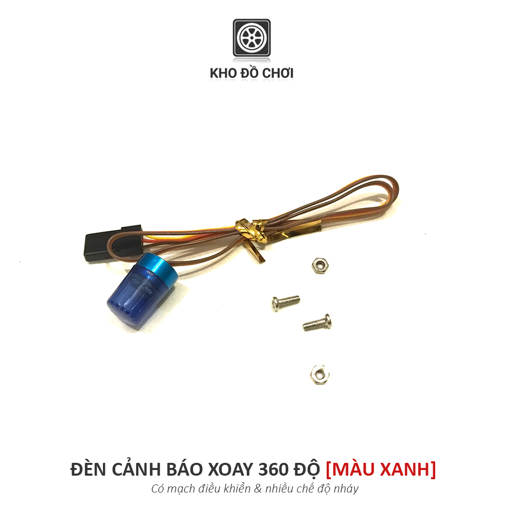 Đèn cảnh báo xoay 360 độ gắn nóc các loại xe RC tỉ lệ 1:10 | 1:8