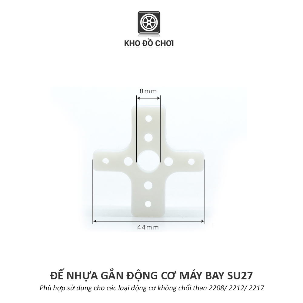 Đế nhựa gắn động cơ máy bay Su27 (Brushless Motor 2208/ 2212/ 2217)