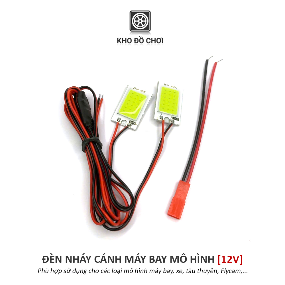 Đèn nháy gắn cánh máy bay, xe, tàu thuyền mô hình điều khiển (12volt)