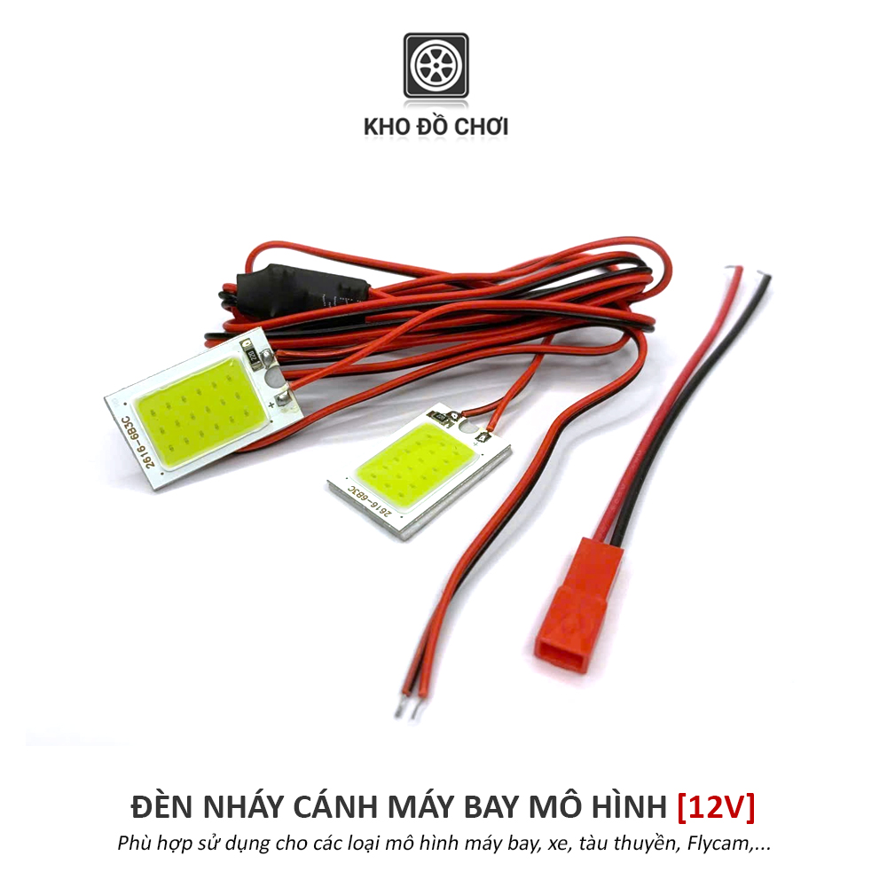 Đèn nháy gắn cánh máy bay, xe, tàu thuyền mô hình điều khiển (12volt)