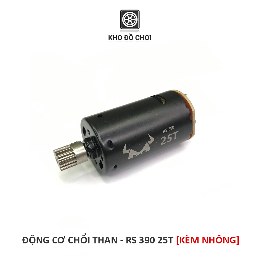 Động cơ chổi than 25T Motor RS 390 lắp cho xe MN86 tỉ lệ 1:12