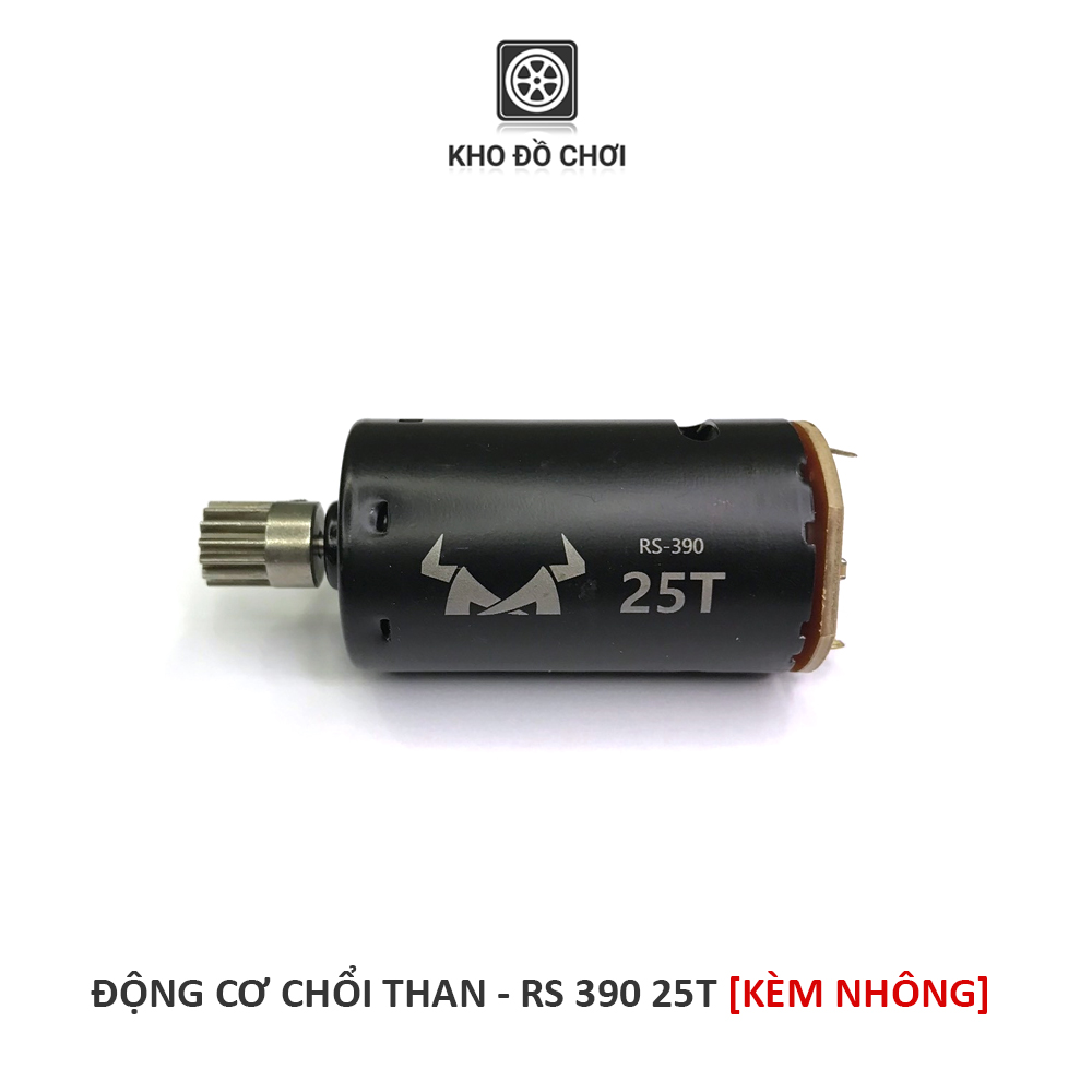 Động cơ chổi than 25T Motor RS 390 lắp cho xe MN86 tỉ lệ 1:12