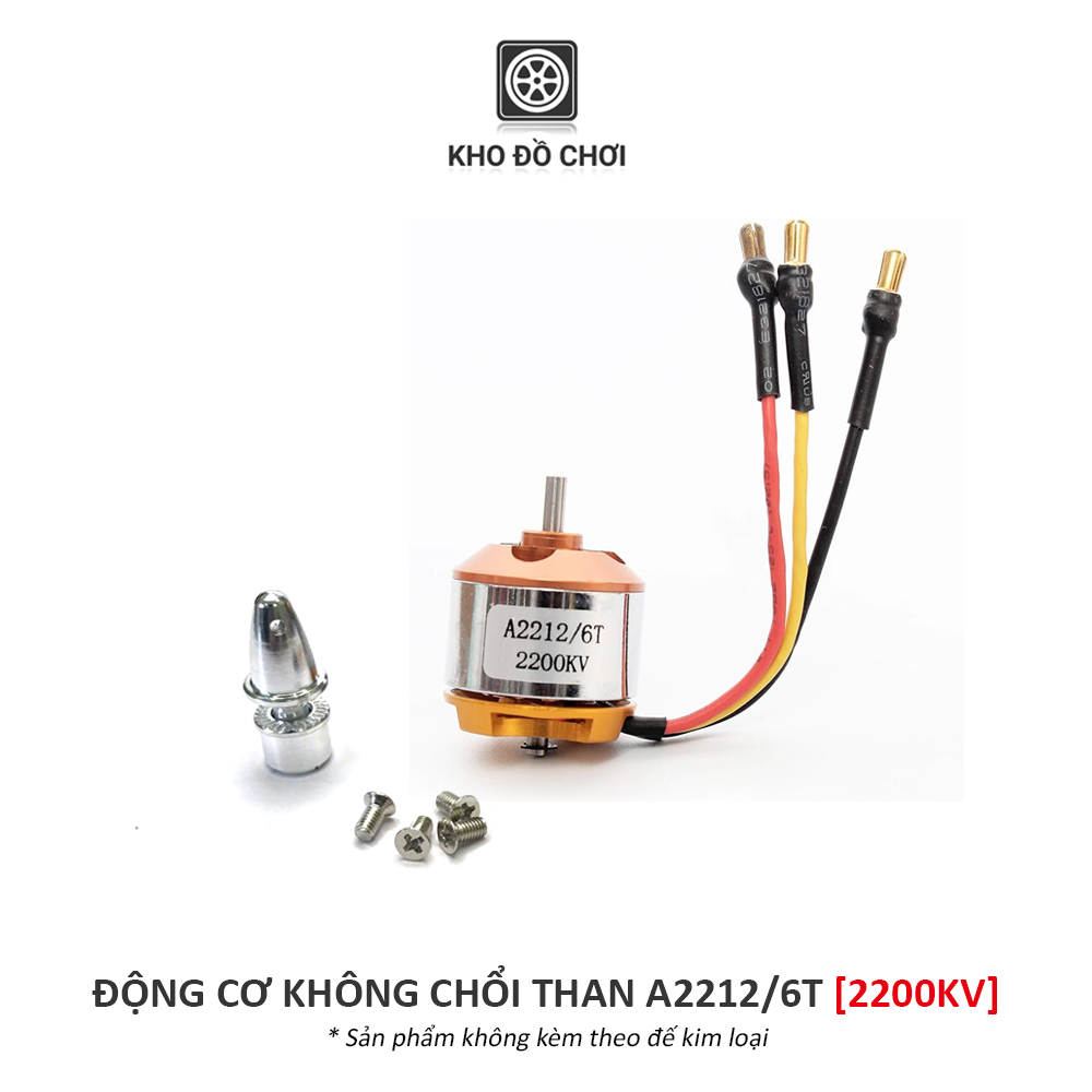 Động cơ không chổi than XXD A2212 5T/10T/13T - 1000/1400/2450KV (Brushless Motor)