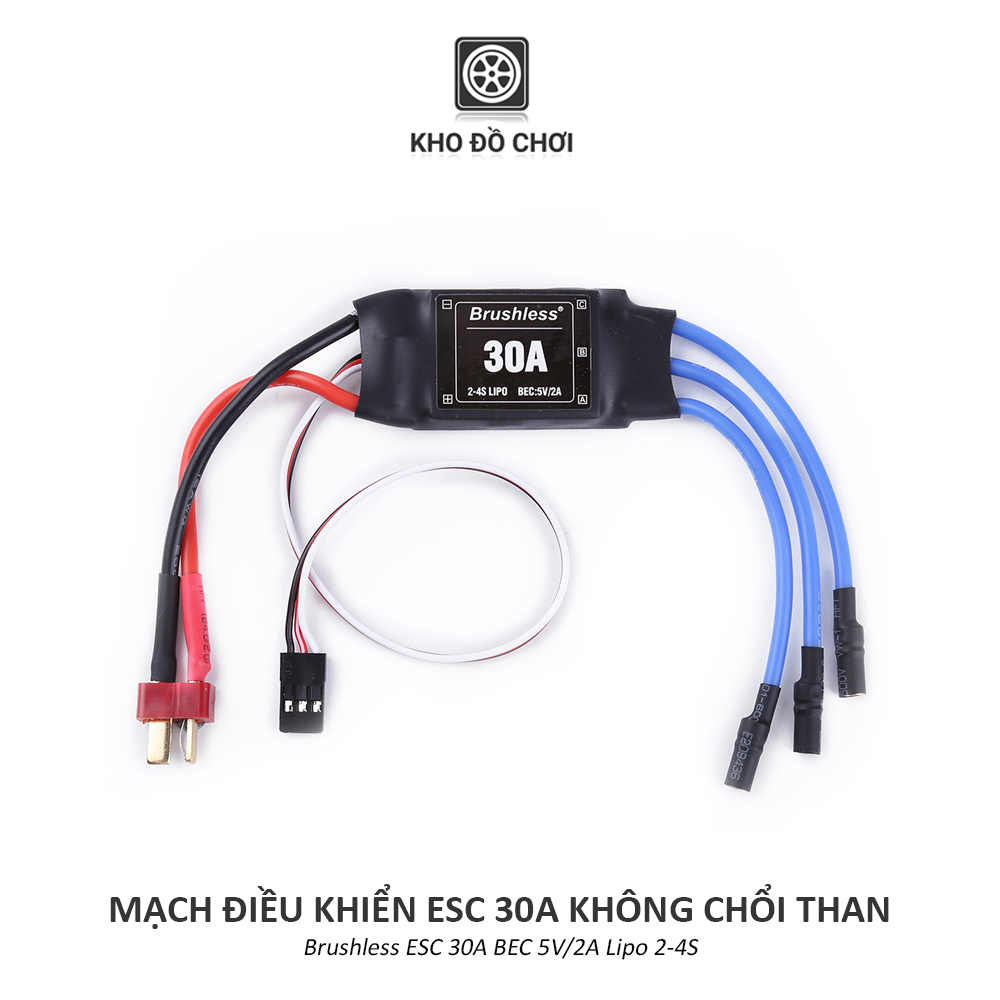 Mạch điều khiển ESC 30A/40A không chổi than (Brushless) - hỗ trợ quay 1 chiều