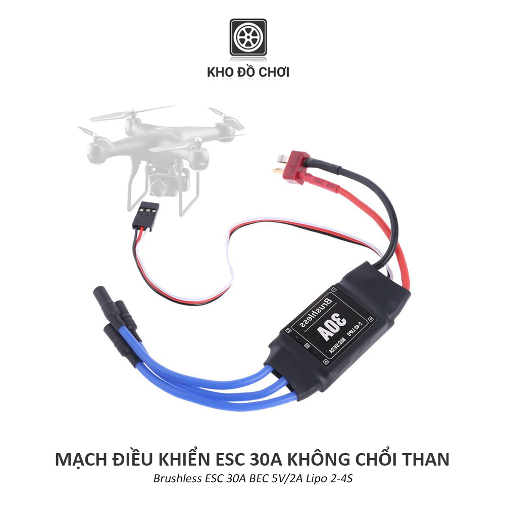 Mạch điều khiển ESC 30A/40A không chổi than (Brushless) - hỗ trợ quay 1 chiều