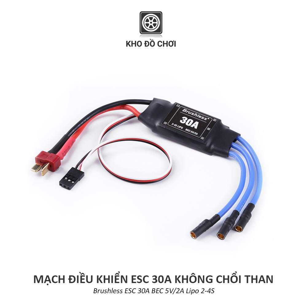 Mạch điều khiển ESC 30A/40A không chổi than (Brushless) - hỗ trợ quay 1 chiều