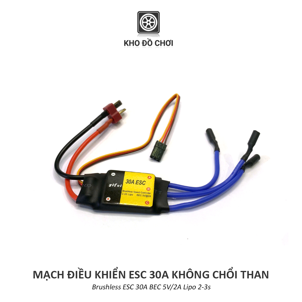 Mạch điều khiển ESC Yifei 30A không chổi than (Brushless) - hỗ trợ quay 1 chiều