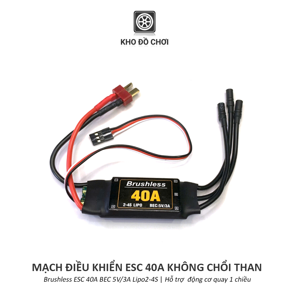 Mạch điều khiển ESC 30A/40A không chổi than (Brushless) - hỗ trợ quay 1 chiều