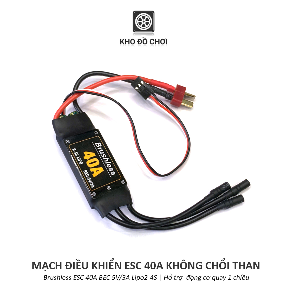 Mạch điều khiển ESC 30A/40A không chổi than (Brushless) - hỗ trợ quay 1 chiều