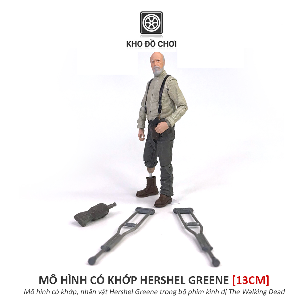 Mô hình có khớp Hershel Greene - The Walking Dead (13cm)