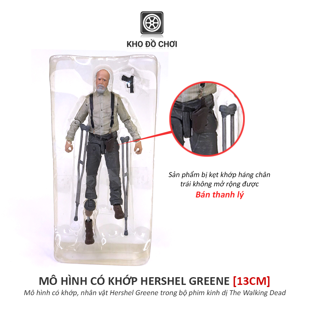 Mô hình có khớp Hershel Greene - The Walking Dead (13cm)