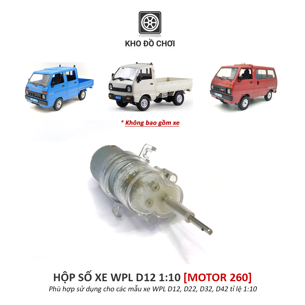 Hộp số lắp cho xe WPL D12 tỉ lệ 1:10 - Motor 260