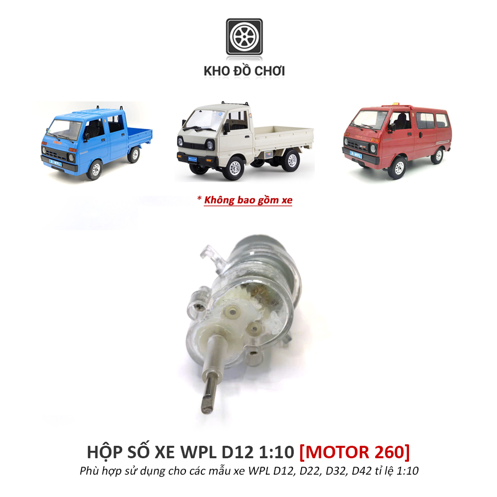Hộp số lắp cho xe WPL D12 tỉ lệ 1:10 - Motor 260