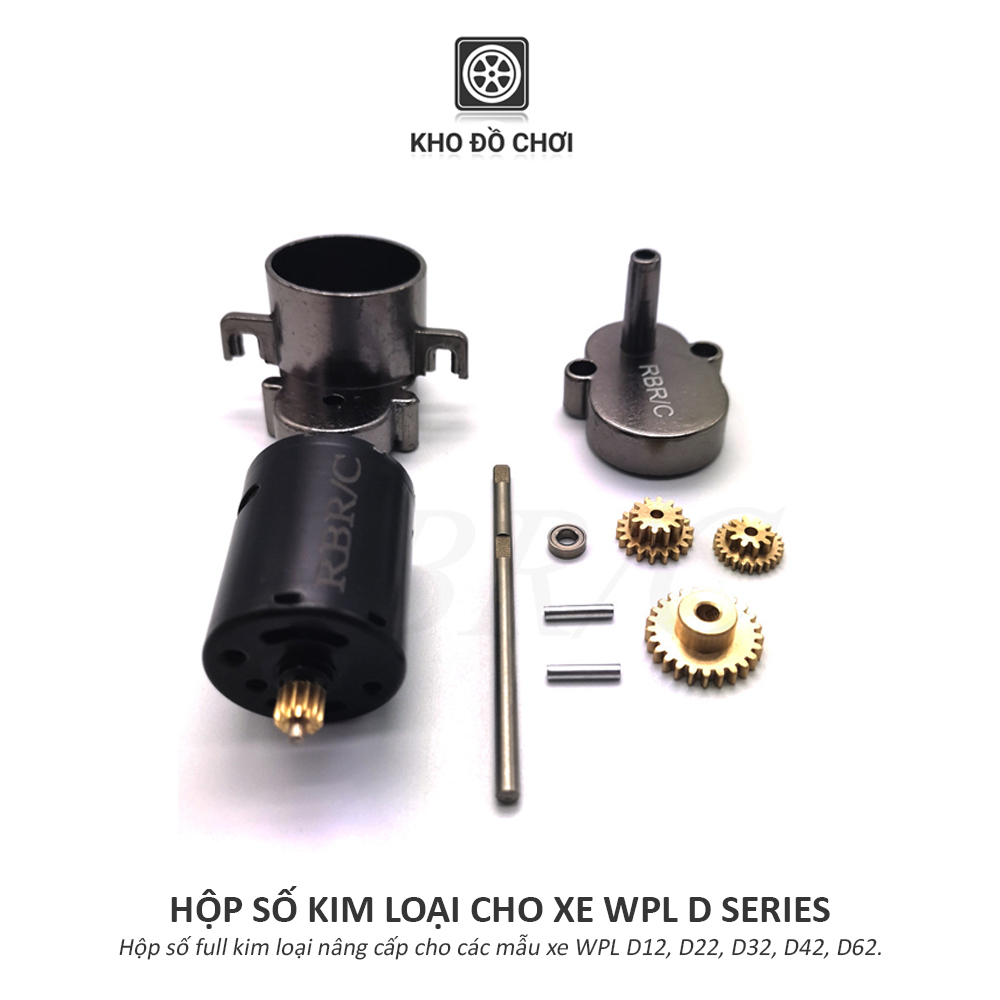 Hộp số kim loại lắp cho xe WPL D12, D22, D32, D42, D62, D64