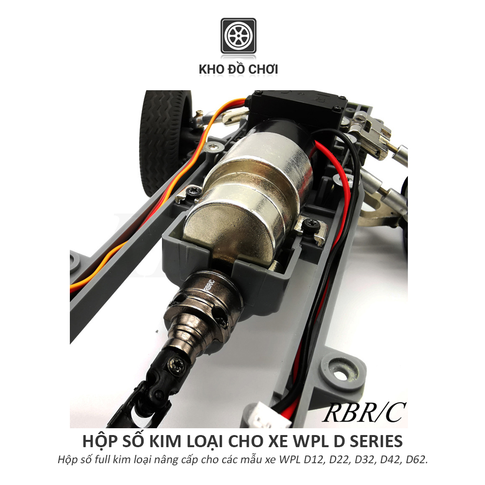 Hộp số kim loại lắp cho xe WPL D12, D22, D32, D42, D62, D64