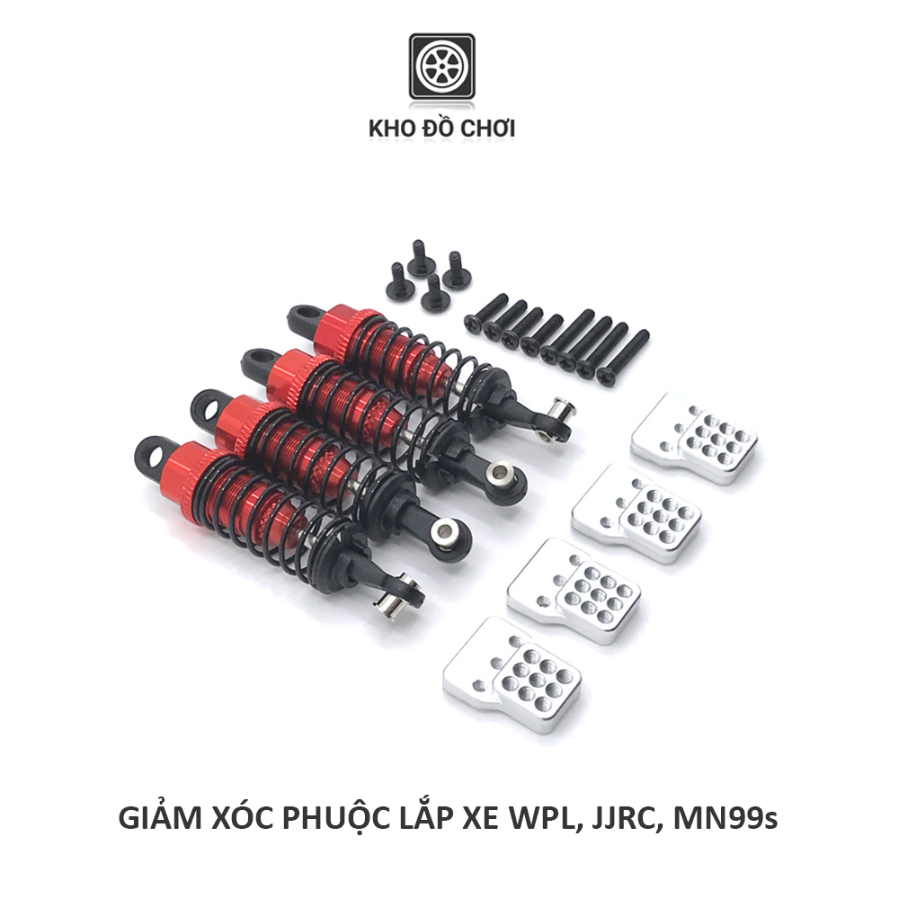 Bộ giảm xóc phuộc kim loại lắp cho xe WPL, MN99s, D90, D91