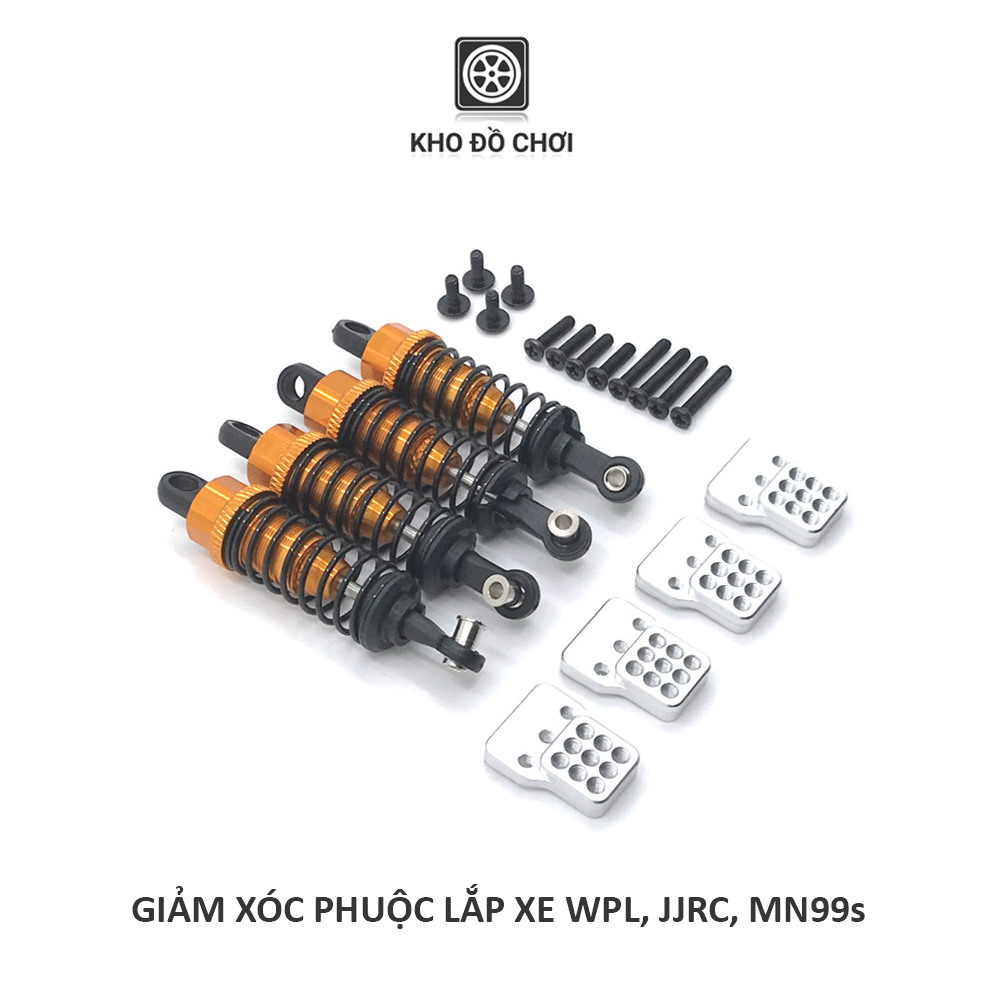 Bộ giảm xóc phuộc kim loại lắp cho xe WPL, MN99s, D90, D91