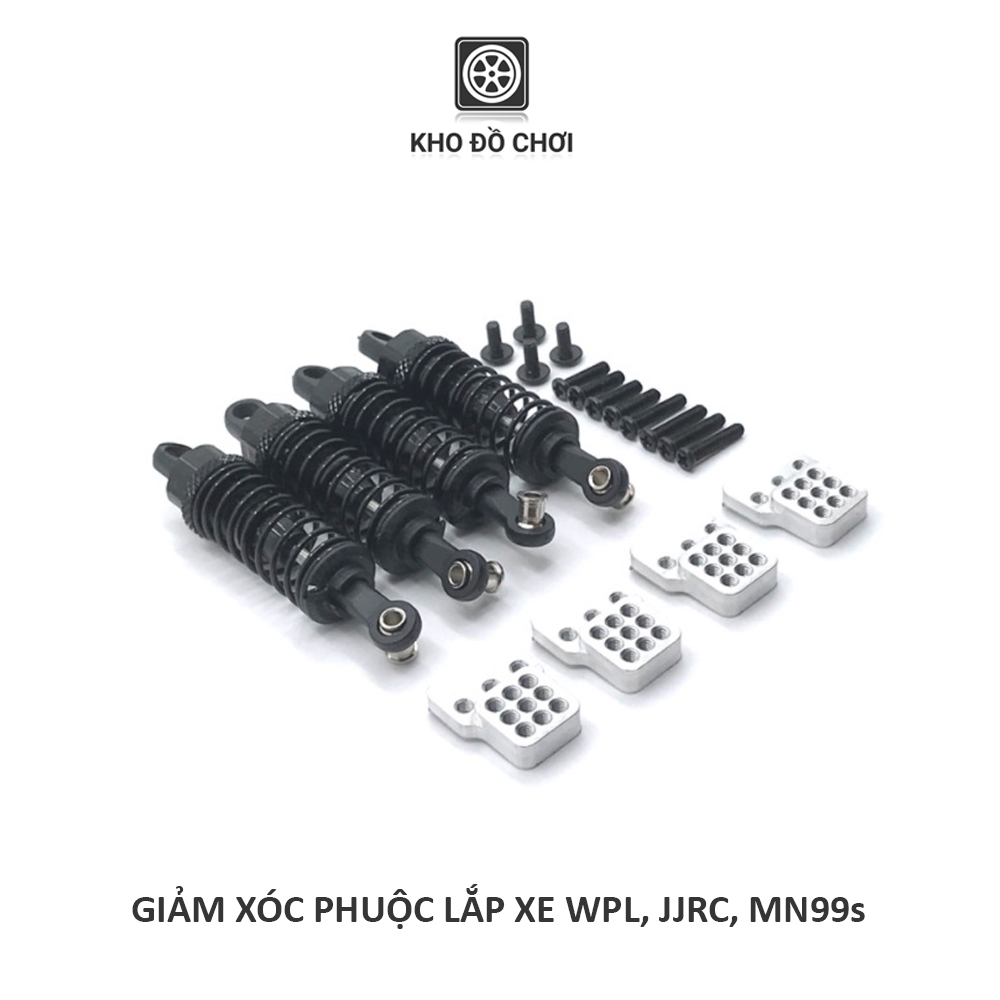 Bộ giảm xóc phuộc kim loại lắp cho xe WPL, MN99s, D90, D91