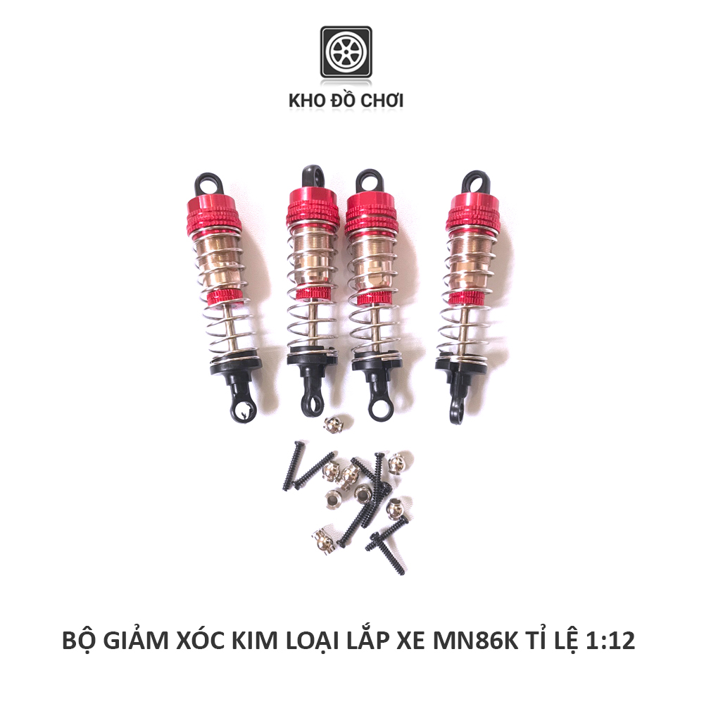 Bộ giảm xóc phuộc kim loại lắp cho xe MN86K tỉ lệ 1:12