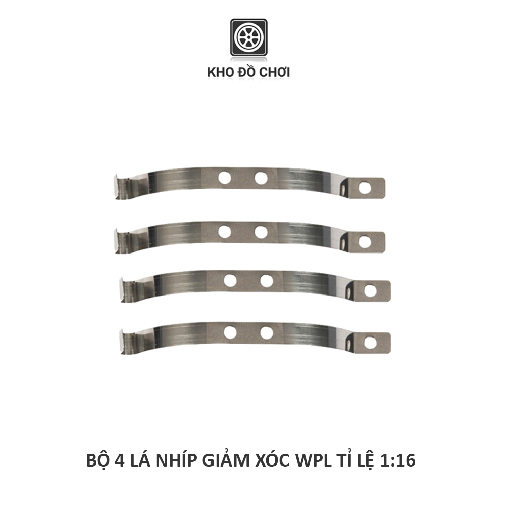 Bộ 4 lá nhíp kim loại lắp cho xe tải WPL, JJRC tỉ lệ 1:16