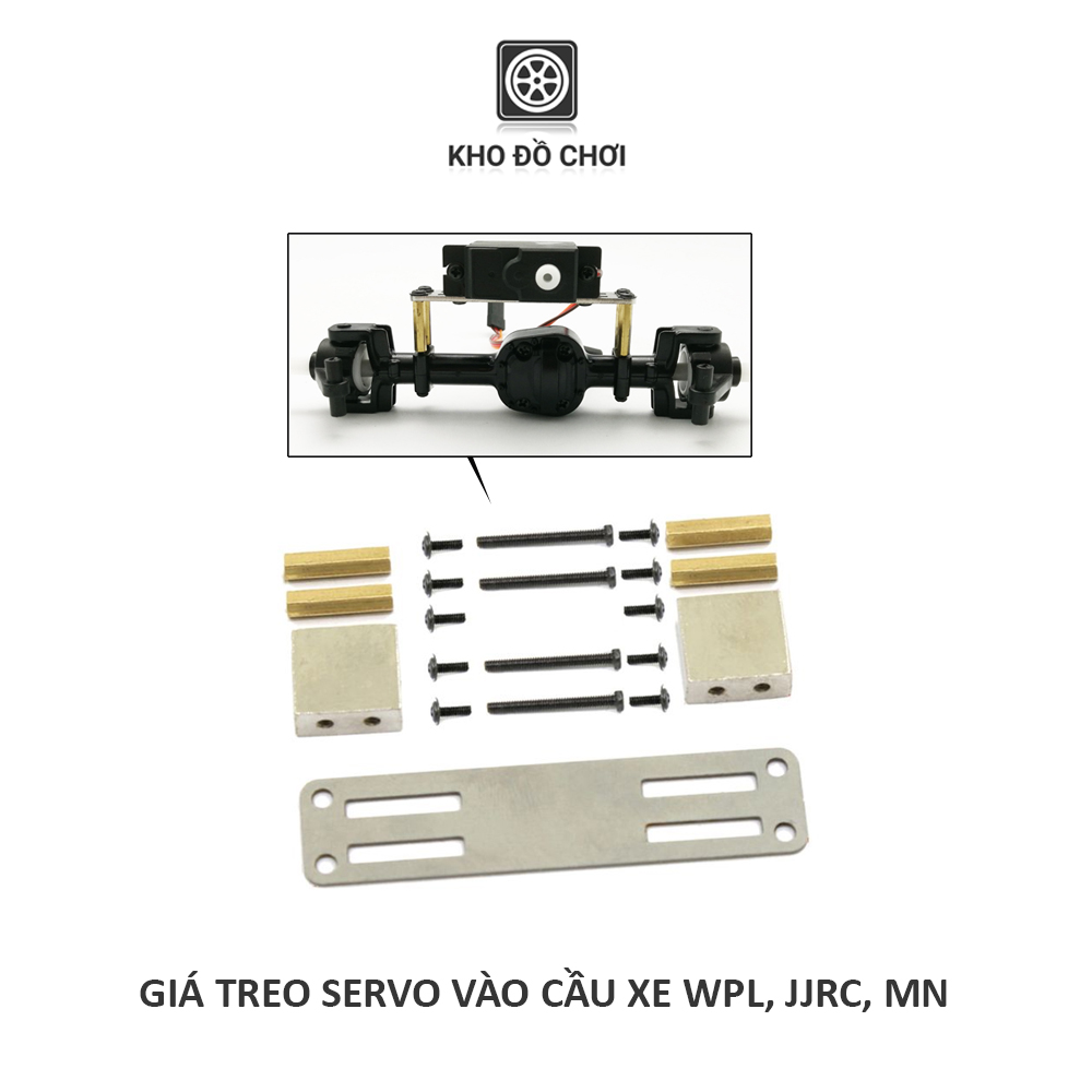 Giá treo servo kim loại lắp cho xe WPL,JJRC tỉ lệ 1:16 và MN tỉ lệ 1:12