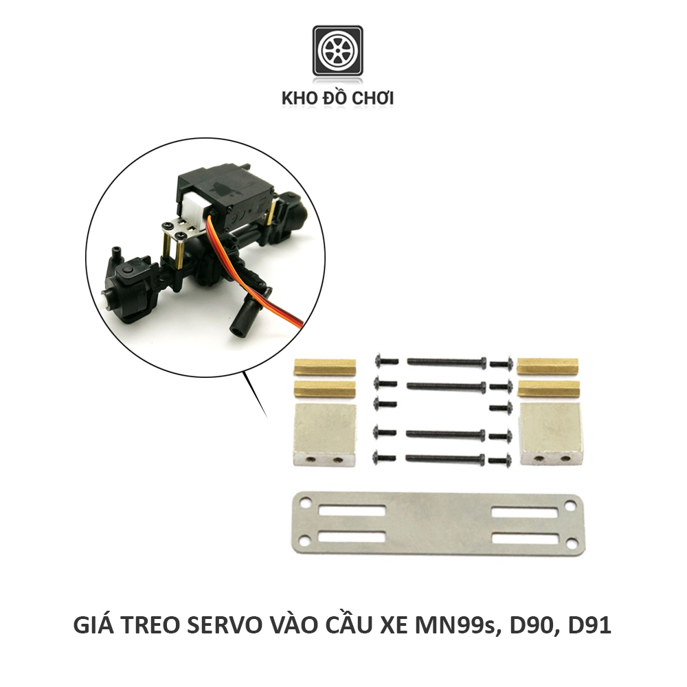 Giá treo servo kim loại lắp cho xe WPL,JJRC tỉ lệ 1:16 và MN tỉ lệ 1:12