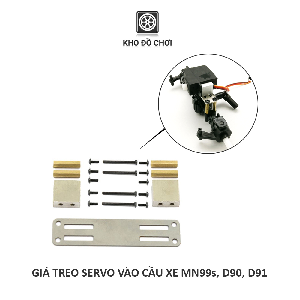 Giá treo servo kim loại lắp cho xe WPL,JJRC tỉ lệ 1:16 và MN tỉ lệ 1:12