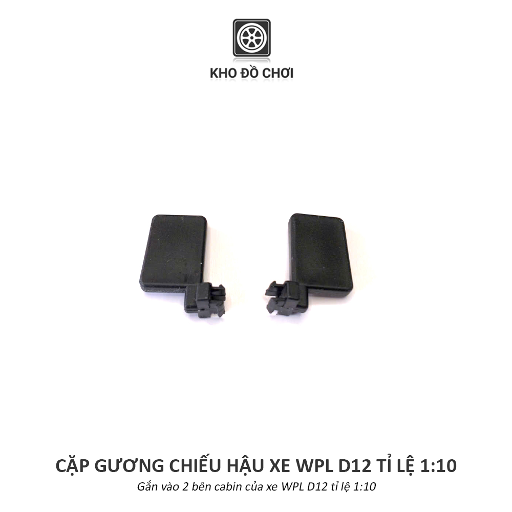 Cặp gương chiếu hậu gắn xe WPL D12 tỉ lệ 1:10
