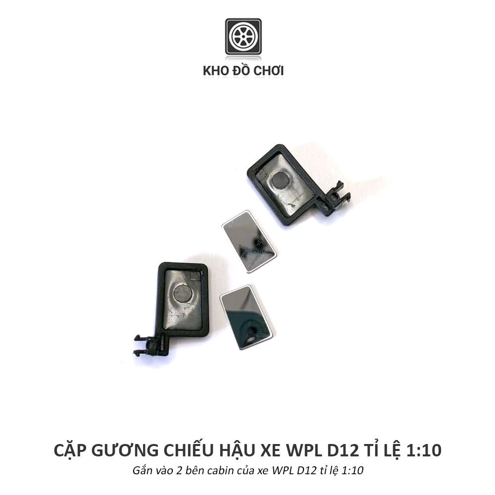 Cặp gương chiếu hậu gắn xe WPL D12 tỉ lệ 1:10