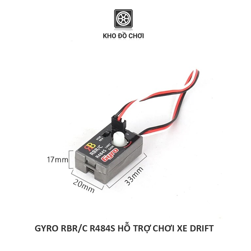 Gyro RBR/C R484M hỗ trợ lái Drift cho xe WPL D12, D22, D32, D42 tỉ lệ 1:10