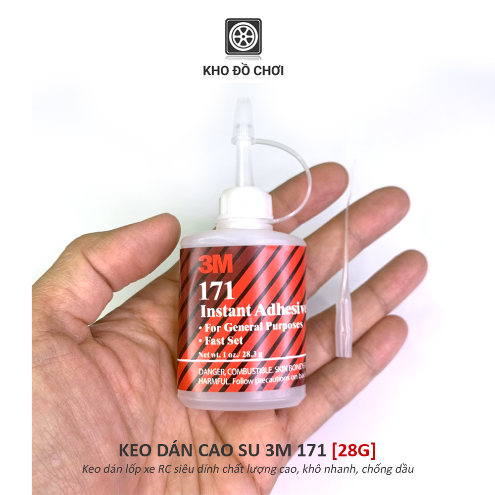 Keo dán cao su 3M 171 khô nhanh - dán lốp xe RC (28.3g)
