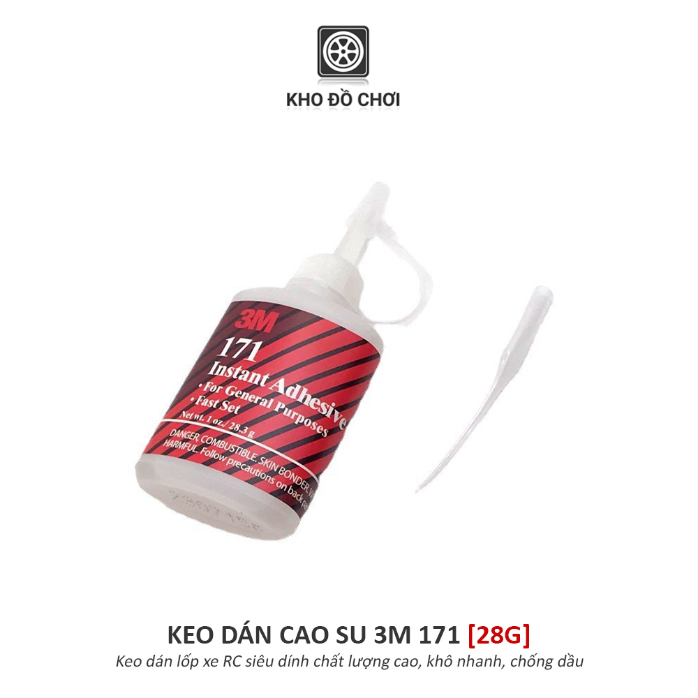 Keo dán cao su 3M 171 khô nhanh - dán lốp xe RC (28.3g)