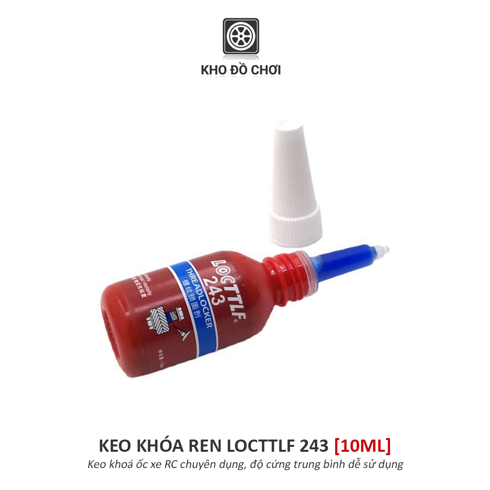 Keo khóa ren LocTTLF 222, 243 chống tuôn ốc, độ cứng nhẹ & vừa