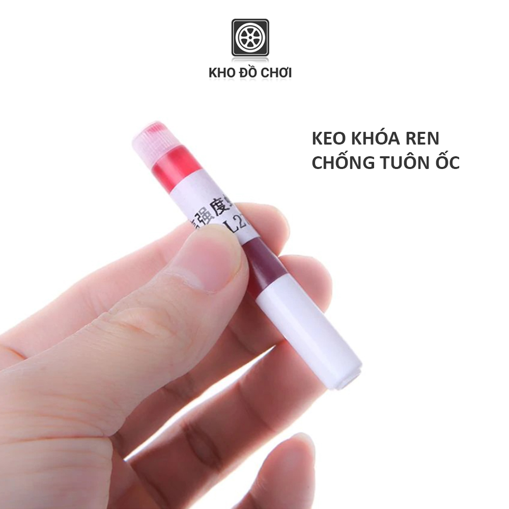 Keo khóa ren LocTTLF 222, 243 chống tuôn ốc, độ cứng nhẹ & vừa