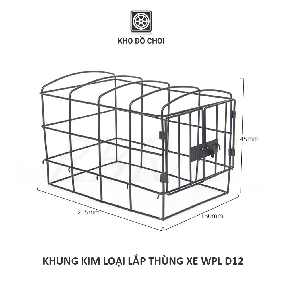 Khung kim loại lắp thùng xe tải WPL D12 tỉ lệ 1:10