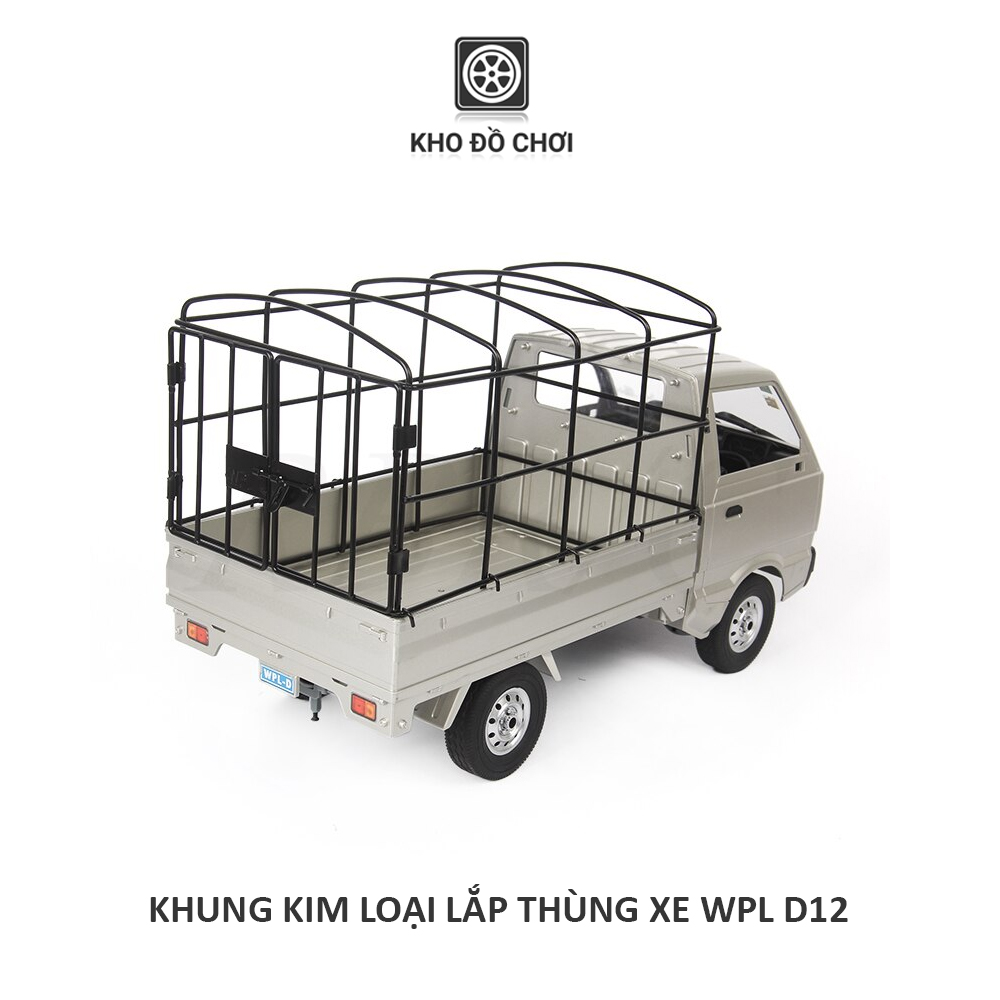 Khung kim loại lắp thùng xe tải WPL D12 tỉ lệ 1:10