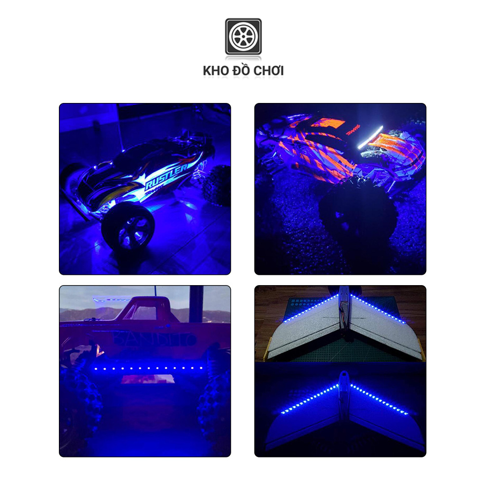 Đèn Led dây siêu sáng 5V (50CM) dán xe mô hình