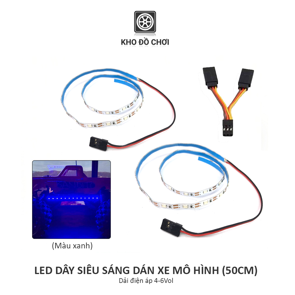 Đèn Led dây siêu sáng 5V (50CM) dán xe mô hình