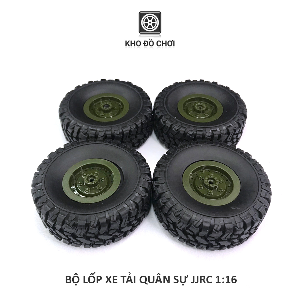 Bộ lốp xe tải quân sự JJRC tỉ lệ 1:16 (Q60, Q61, Q62, Q63, Q64, Q65, Q75)
