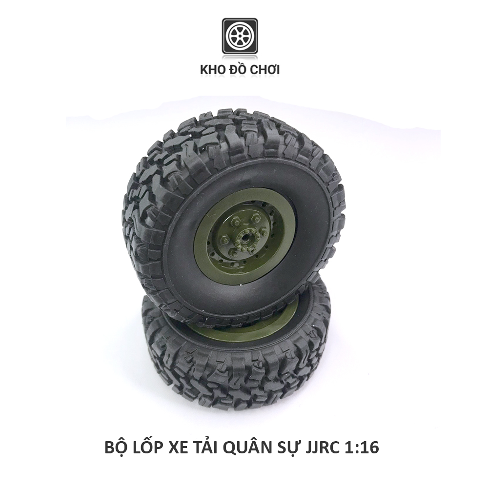 Bộ lốp xe tải quân sự JJRC tỉ lệ 1:16 (Q60, Q61, Q62, Q63, Q64, Q65, Q75)