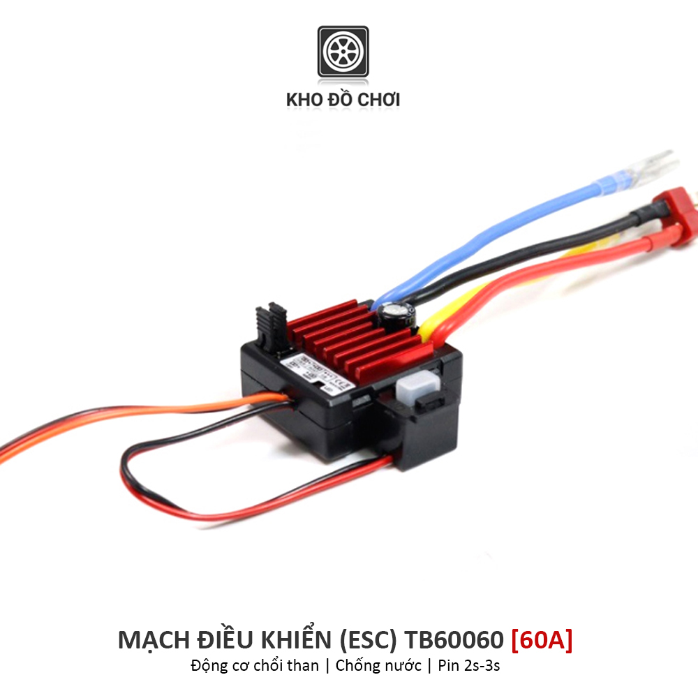 Mạch điều khiển ESC TB60060 (60A) Brushed - Chống nước