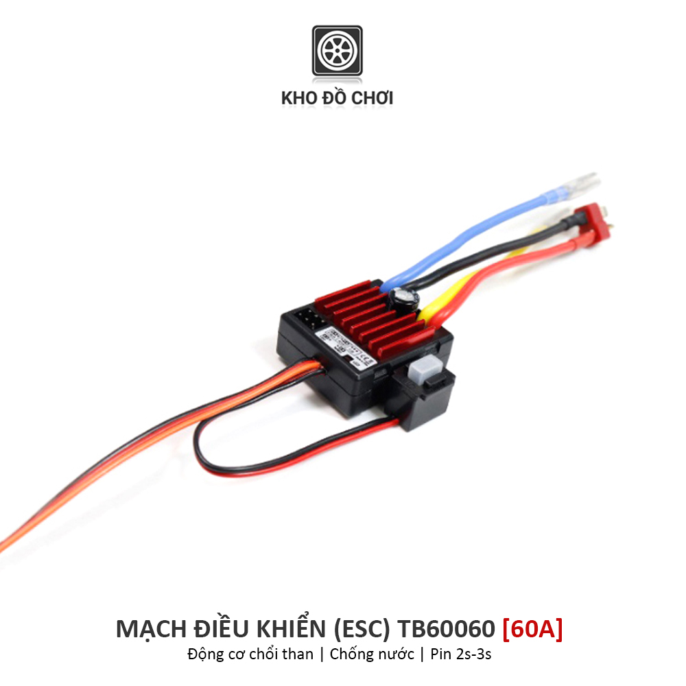 Mạch điều khiển ESC TB60060 (60A) Brushed - Chống nước
