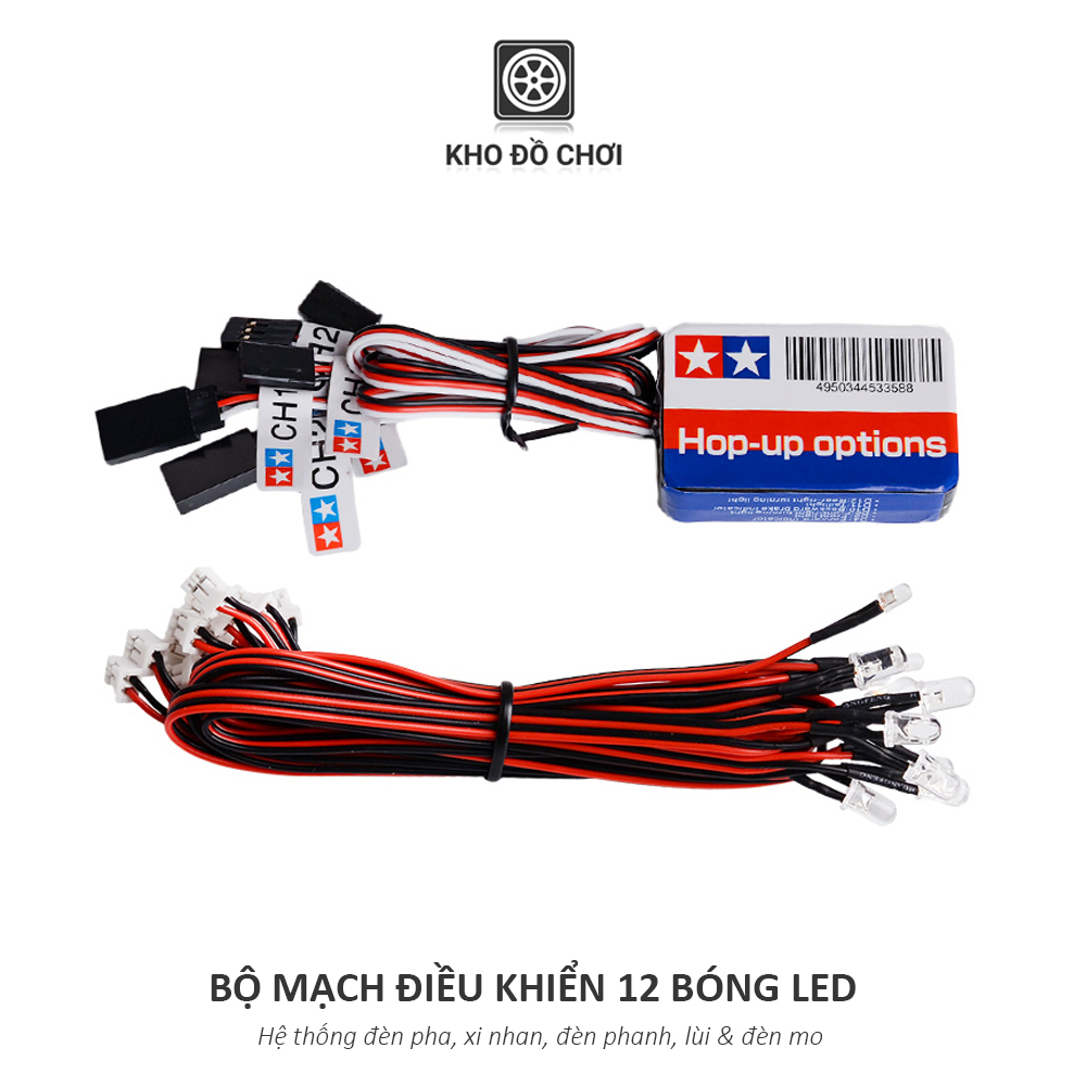 Bộ mạch điều khiển 12 bóng đèn Led lắp cho xe RC