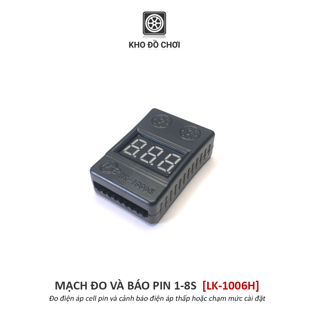 Mạch đo và báo pin Lipo 1-8s
