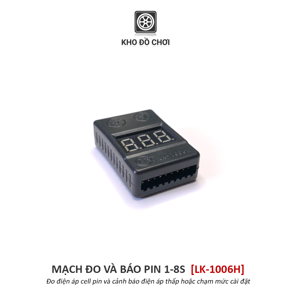 Mạch đo và báo pin Lipo 1-8s