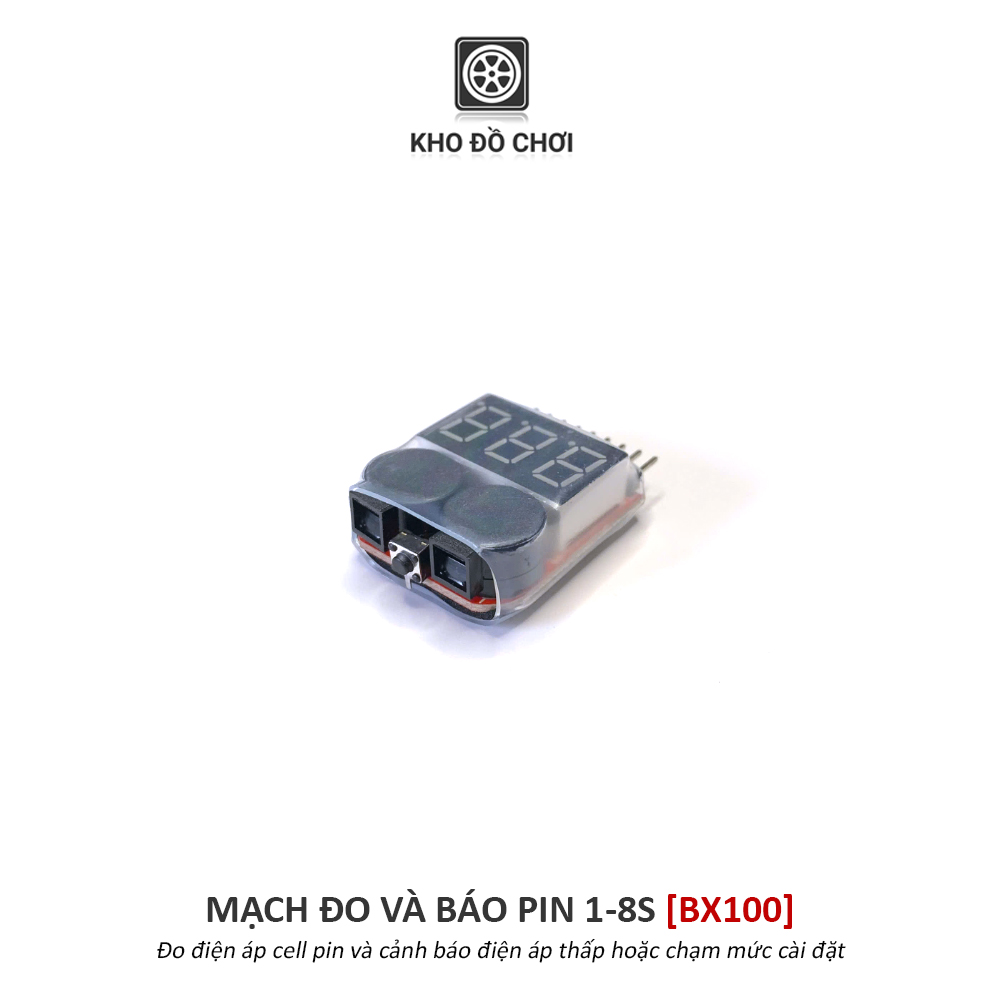 Mạch đo và báo pin Lipo 1-8s