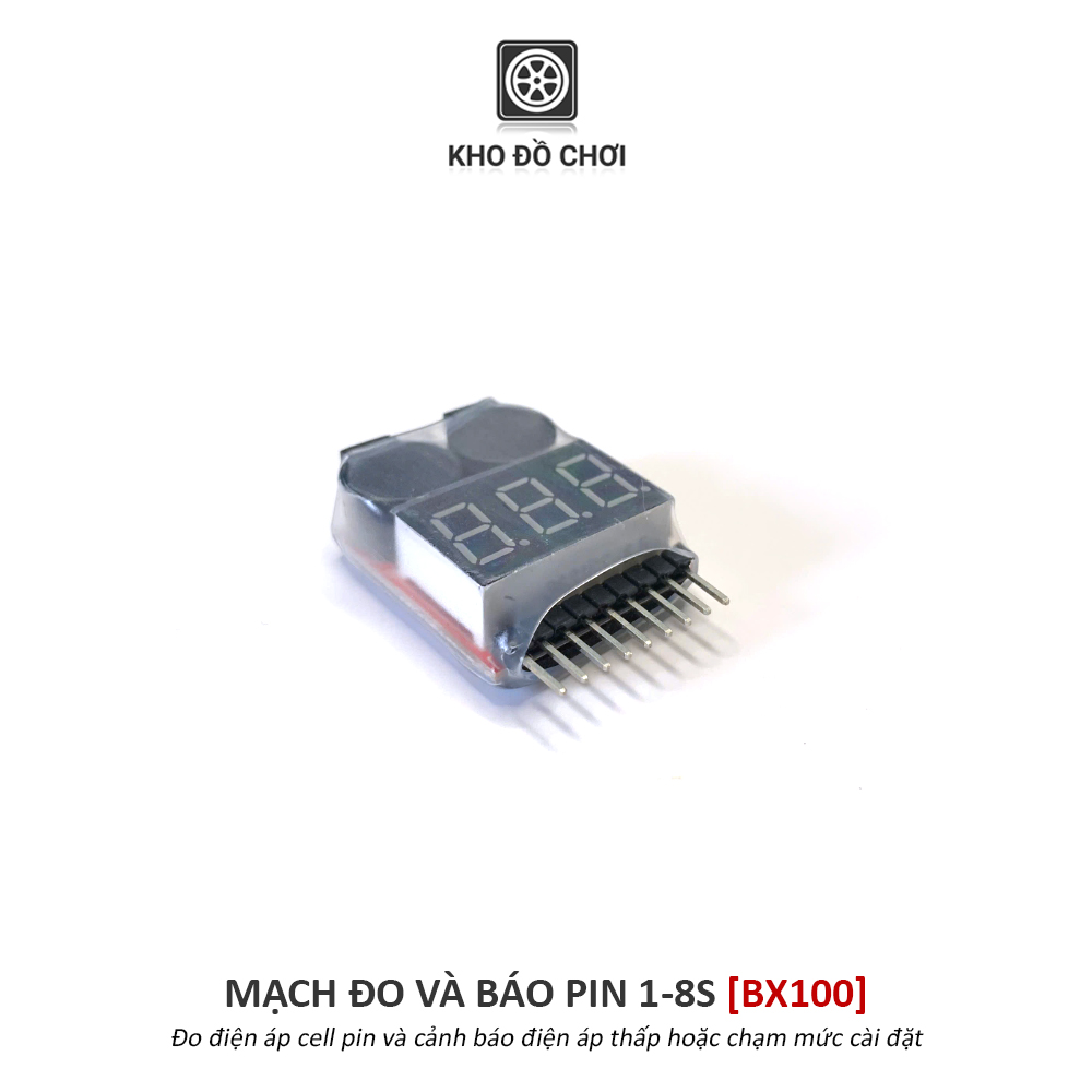 Mạch đo và báo pin Lipo 1-8s
