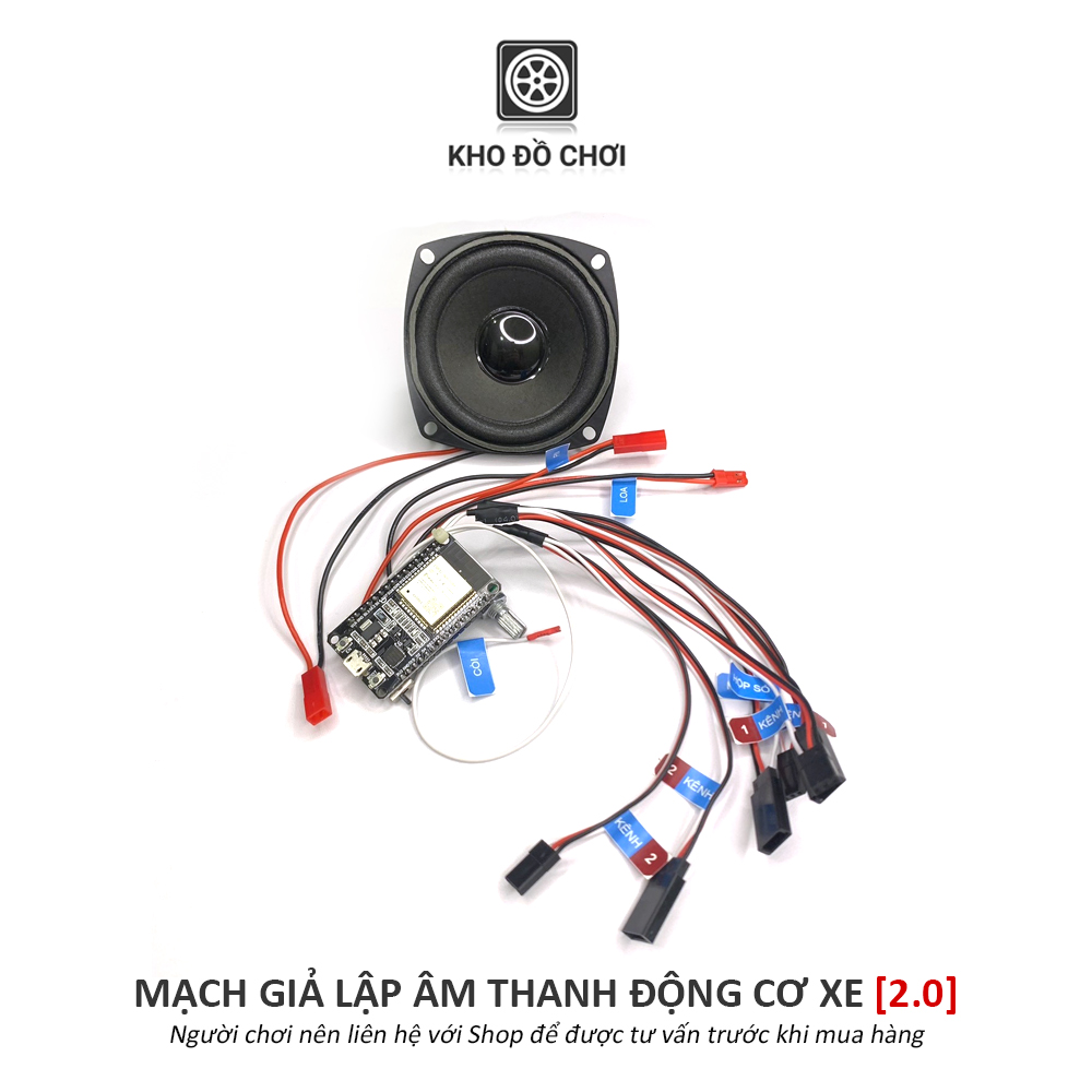 Mạch giả lập âm thanh động cơ xe ô tô phiên bản 2.0 - Made by Kho Đồ Chơi