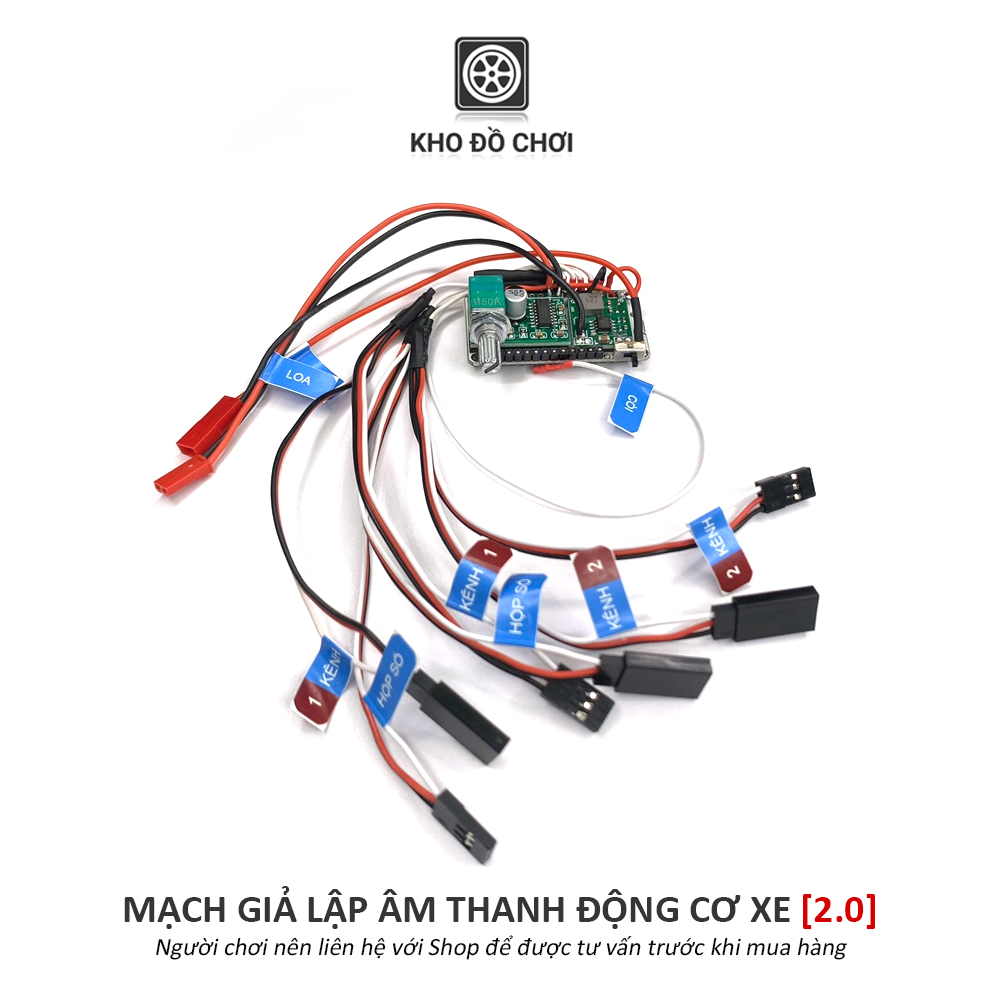 Mạch giả lập âm thanh động cơ xe ô tô phiên bản 2.0 - Made by Kho Đồ Chơi